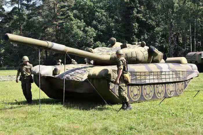 钦州部队充气坦克